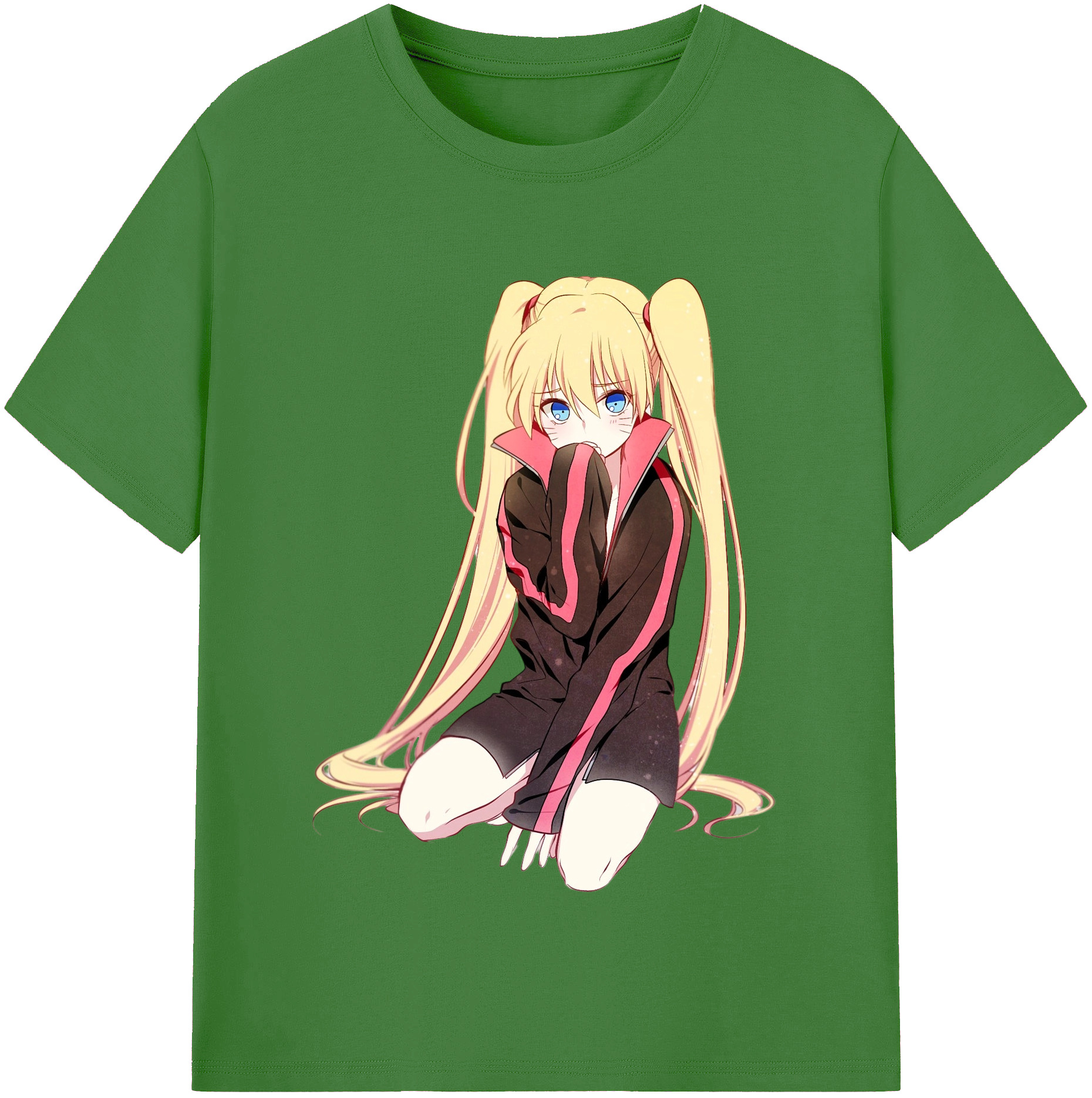 （画像用） NARUTO -ナルト- うずまき ナルト Uzumaki Naruto レディースカジュアルプリントTシャツ（綿100％）